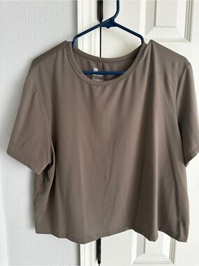 All In Motion boxy cropped workout shirts